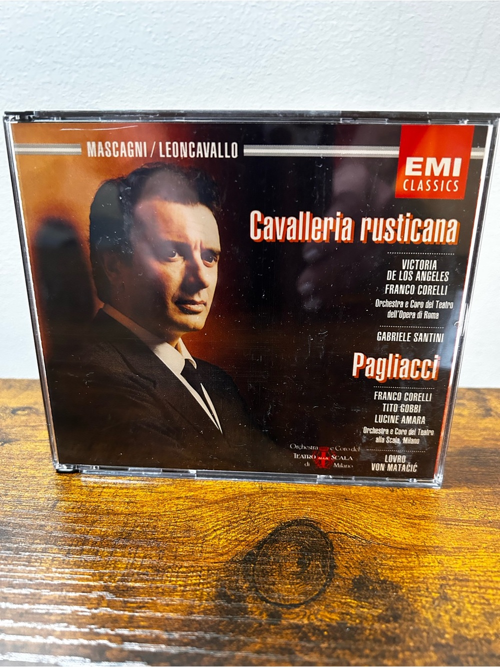 2CD Mascagni Cavalleria Rusticana / Leoncavallo Pagliacci EMI Franco Corelli
